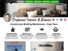 Tablet Screenshot of driftwoodinteriors.co.za